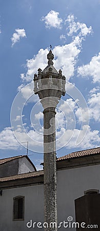 Trancoso â€“ Medieval Gothic Pillory Stock Photo